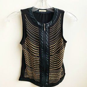 CARMIN_Black studded vest